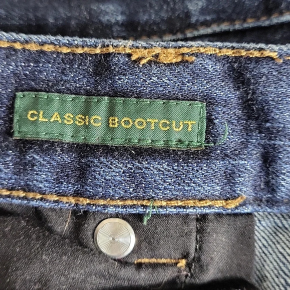 LRL Ralph Lauren Womens 2 Classic Bootcut Dark Wash Denim Blue Jeans Casual - Picture 6 of 10